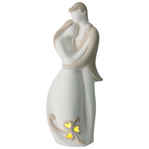 Bomboniera sposi con lucina 20 cm 1