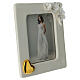 Quadro para fotografia flores e coração ouro 20x15 cm s3
