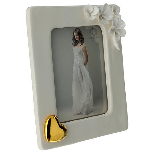 Picture Frame with Golden Flower and Heart 20x15 cm 3