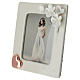 Portafoto con fiorellini e cuore 20x 15 cm s2