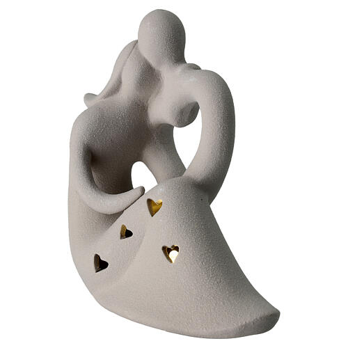 Gastgeschenk Verliebtes Paar mit Lichtlein 15 cm 2