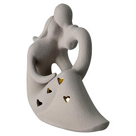 Lembrancinha casal apaixonado com luz 15 cm