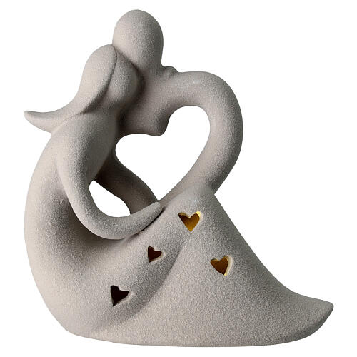 Wedding favor heart couple with small light 15 cm 1