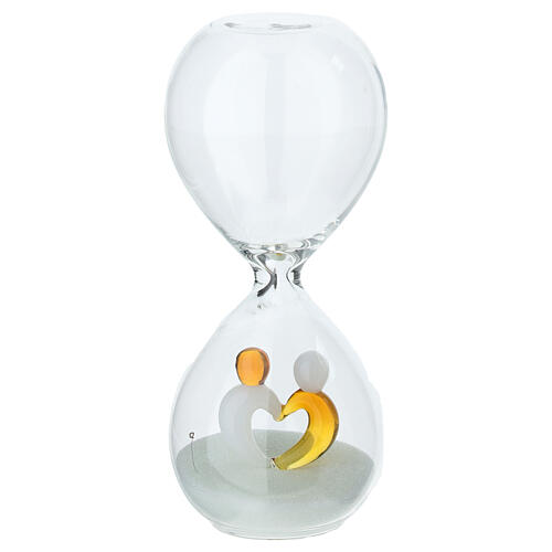 Gastgeschenk, Sanduhr mit Liebespaar 4