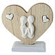 Heart-shaped favour with embracing couple, 4 in s1