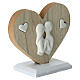 Bomboniera cuore con innamorati 10 cm s3