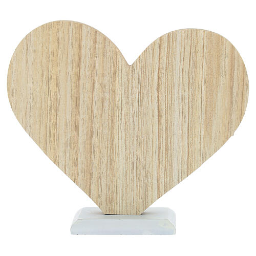 Heart-shaped wedding favour with kissing lovers, 5 in 3