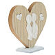 Heart-shaped wedding favour with kissing lovers, 5 in s2