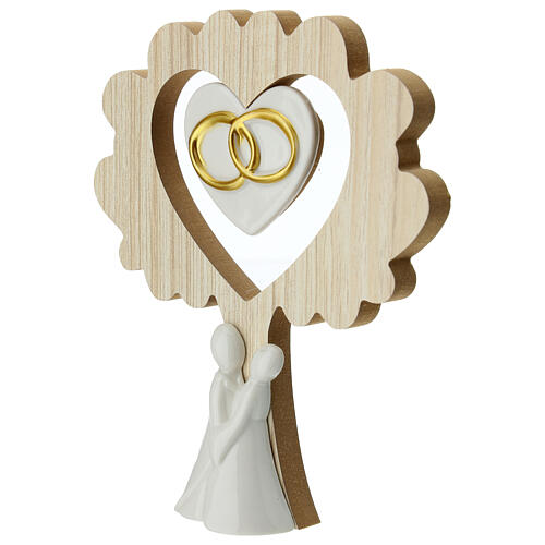 Bomboniera albero sposi 15 cm 2