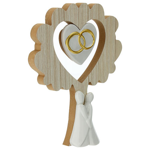 Bomboniera albero sposi 15 cm 3
