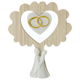 Wedding Favor Tree with Loving Couple, 15 cm