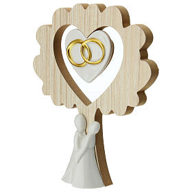 Wedding Favor Tree with Loving Couple, 15 cm