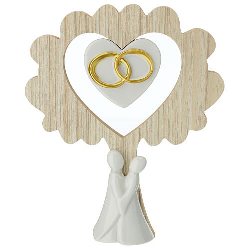 Wedding Favor Tree with Loving Couple, 15 cm 1