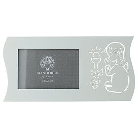 Photo frame: girl praying, First Communion