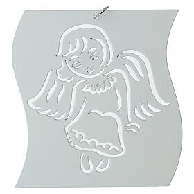 Quadro anjo madeira 10 cm
