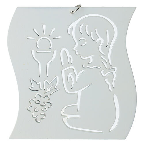 Quadretto bambina in preghiera 10 cm 1
