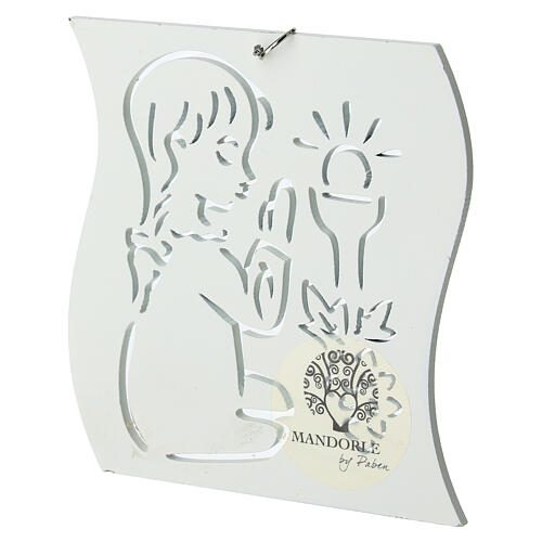 Quadretto bambina in preghiera 10 cm 2