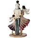 Famiglia 30 cm resina dipinta s4