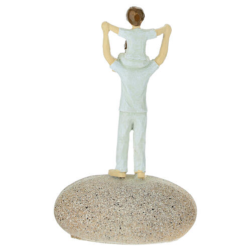 Andenkenfigur Vater und Sohn 15 cm 3