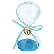 Clessidra sabbia azzurra cuore oro 8 cm s1