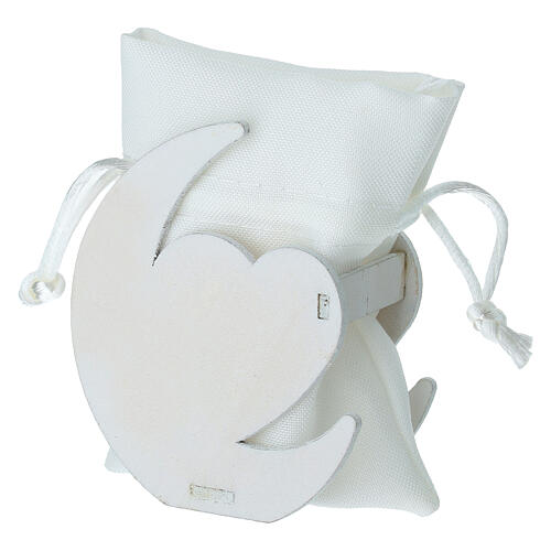 Erste Kommunion Gastgeschenk Herz und Halbmond 8 cm 4