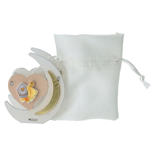 Gastgeschenk Herz Firmung 5x5 cm Harz 5