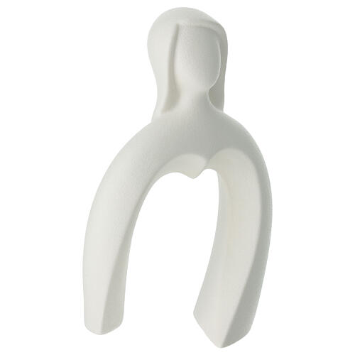 Set Liebespaar Halbfigur Herz aus Porzellan 24 cm 2