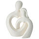 Set Liebespaar Halbfigur Herz aus Porzellan 24 cm s1