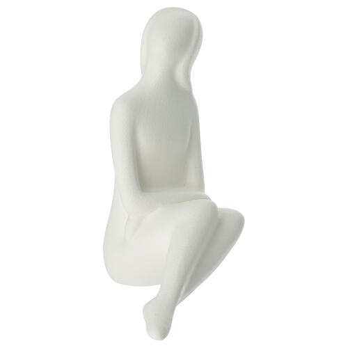Porcelain set of seated lovers, 7.5 in 2