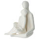 Porcelain seated lovers statue, 19 cm s3
