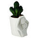 Assorted vase set with lovers and cactus in porcelain, 15 cm s3