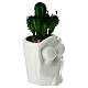 Assorted vase set with lovers and cactus in porcelain, 15 cm s4