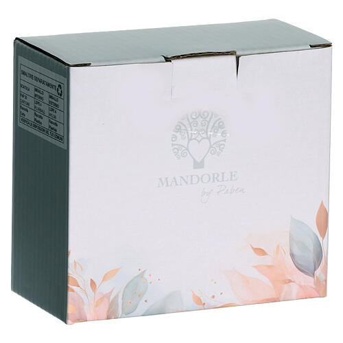 LED fireplace, 4x2x4 in, golden glass 5