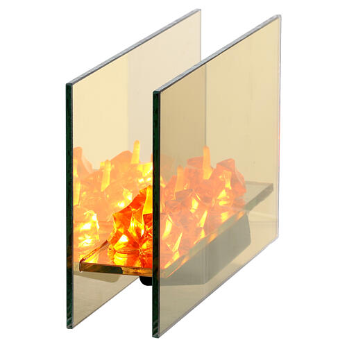 Cheminée LED 20x5x12 cm 3