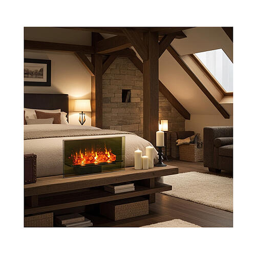 LED Fireplace figurine, 20x5x12 cm 2