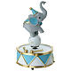 Bomboniera carillon con elefantino da circo 17 cm s1