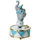 Bomboniera carillon con elefantino da circo 17 cm s3