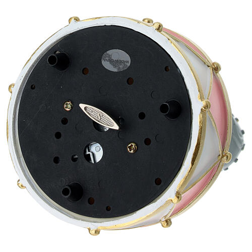 Bomboniera carillon con elefantino rosa da circo 17 cm 4