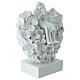 Flowered heart and two lovers favor statue, 16 cm s2