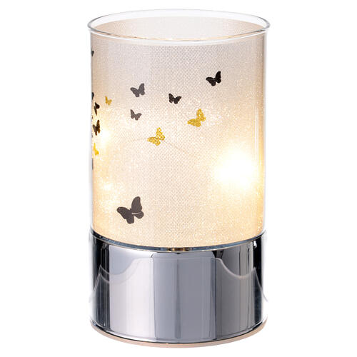 Blown-Glass Tree of Life Lamp with Butterflies Bagutta Favor 2