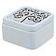 Favour box with silver Tree of Life by Bagutta, 2x2 in s3
