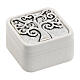 Caixa lembrancinha árvore da vida prateada 5x5 cm Bagutta s1