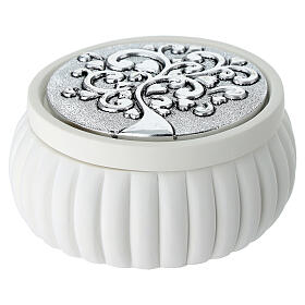 Favour box, silver Tree of Life with hearts by Bagutta, 2x3 in