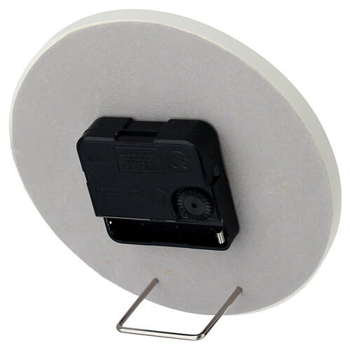 Gastgeschenk Uhr mit Lebensbaum aus versilbertem Harz 15 cm Bagutta 3