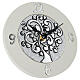 Tree of Life Silver-plated Resin Wall Clock Favor 15 cm, Bagutta s2