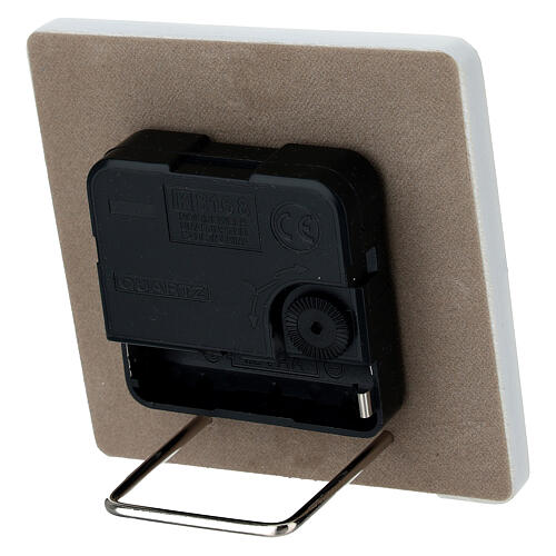 Lembrança relógio coração estilizado em resina prateada 10x10 cm Bagutta 3