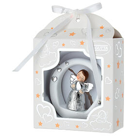 Recuerdo angelito con corazón y corazones 8 cm Bagutta