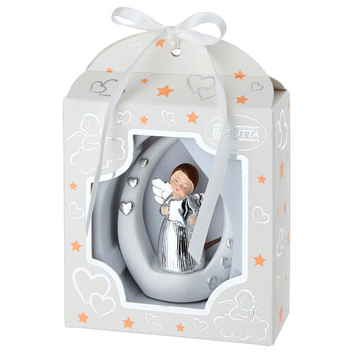 Remerciement petit ange avec étoile et cœurs 8 cm Bagutta 1