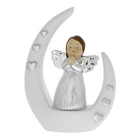 Remerciement petit ange en prière cœurs 8 cm Bagutta