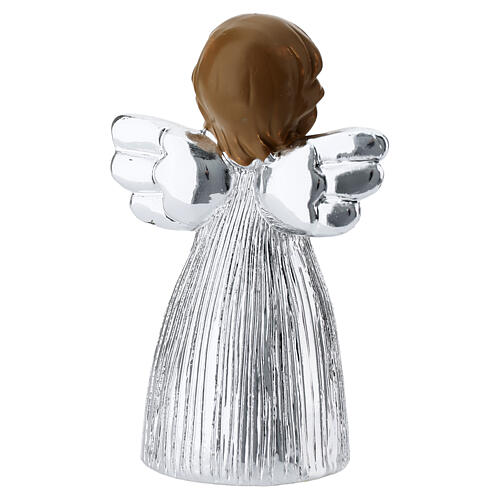 Favour by Bagutta: little angel with joined hands,3 in, silver dress 4